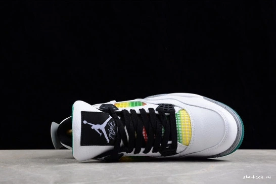 Lucid Retro AQ9129-100 Jordan Rasta Green 4 AQ9129-100 1128